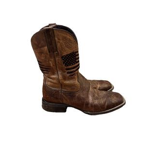 Ariat 10029699 Circuit Patriot Western Boots Men Weathered Brown 9.5 EE Square